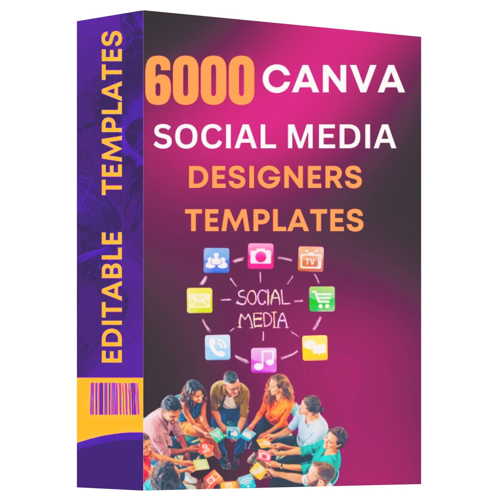 6000 Canva Social Media Designers Templates Bundle - Image 2