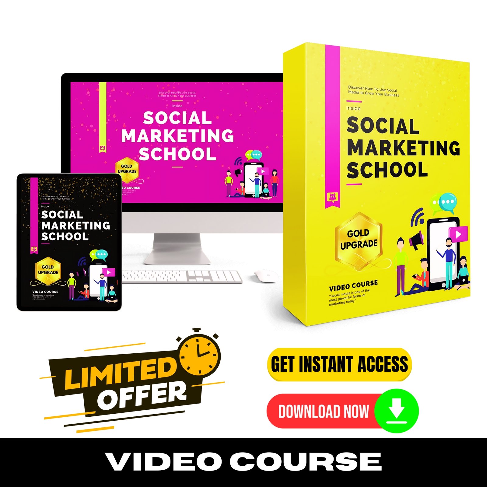 Social Marketing School Upgrade Package (Video Course)
